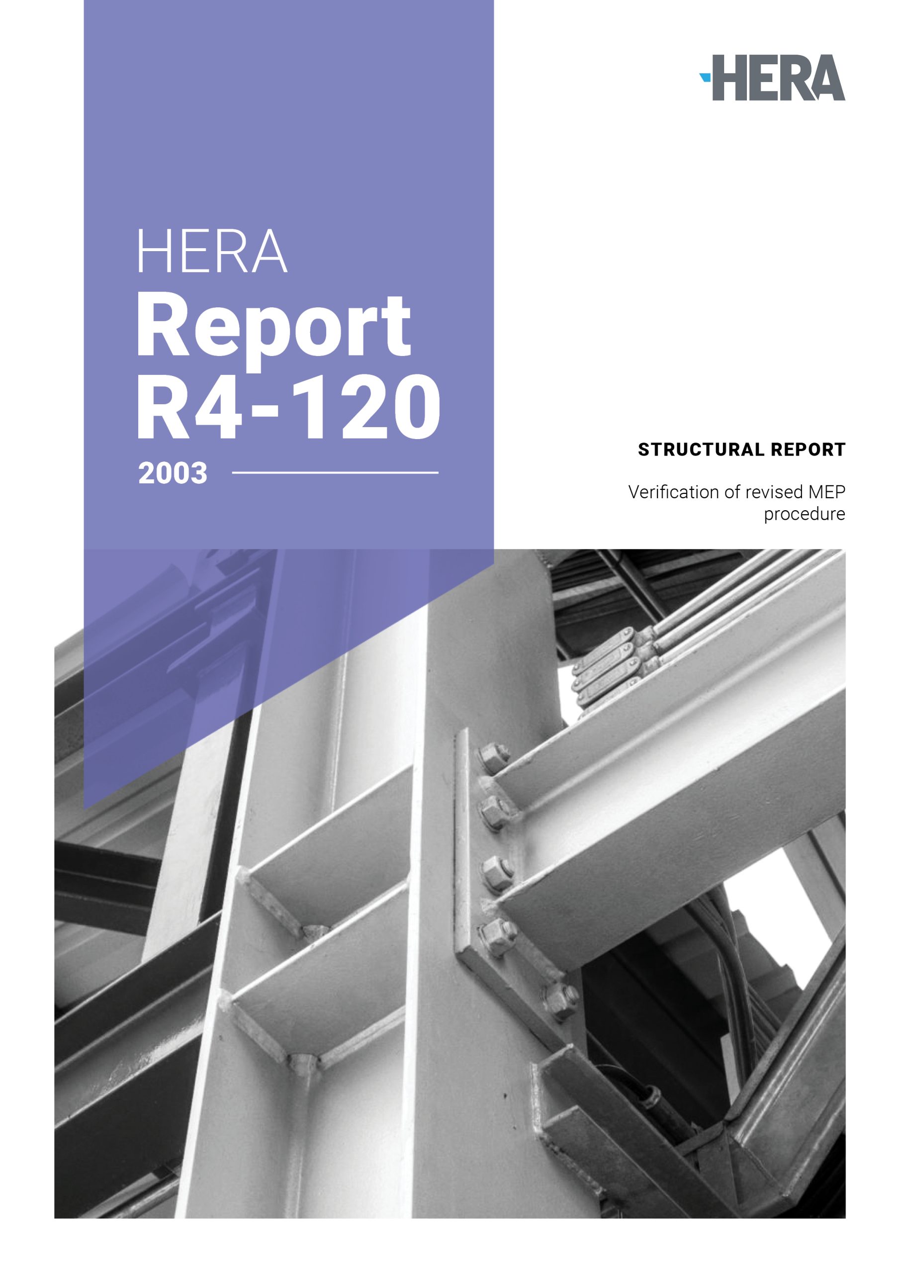HERA R4-120: Verification of revised MEP procedure