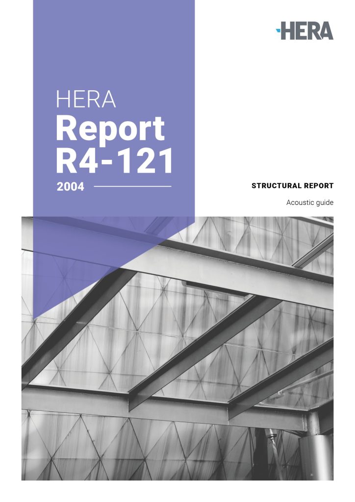 HERA R4-121: Acoustic guide - structural steel framed buildings
