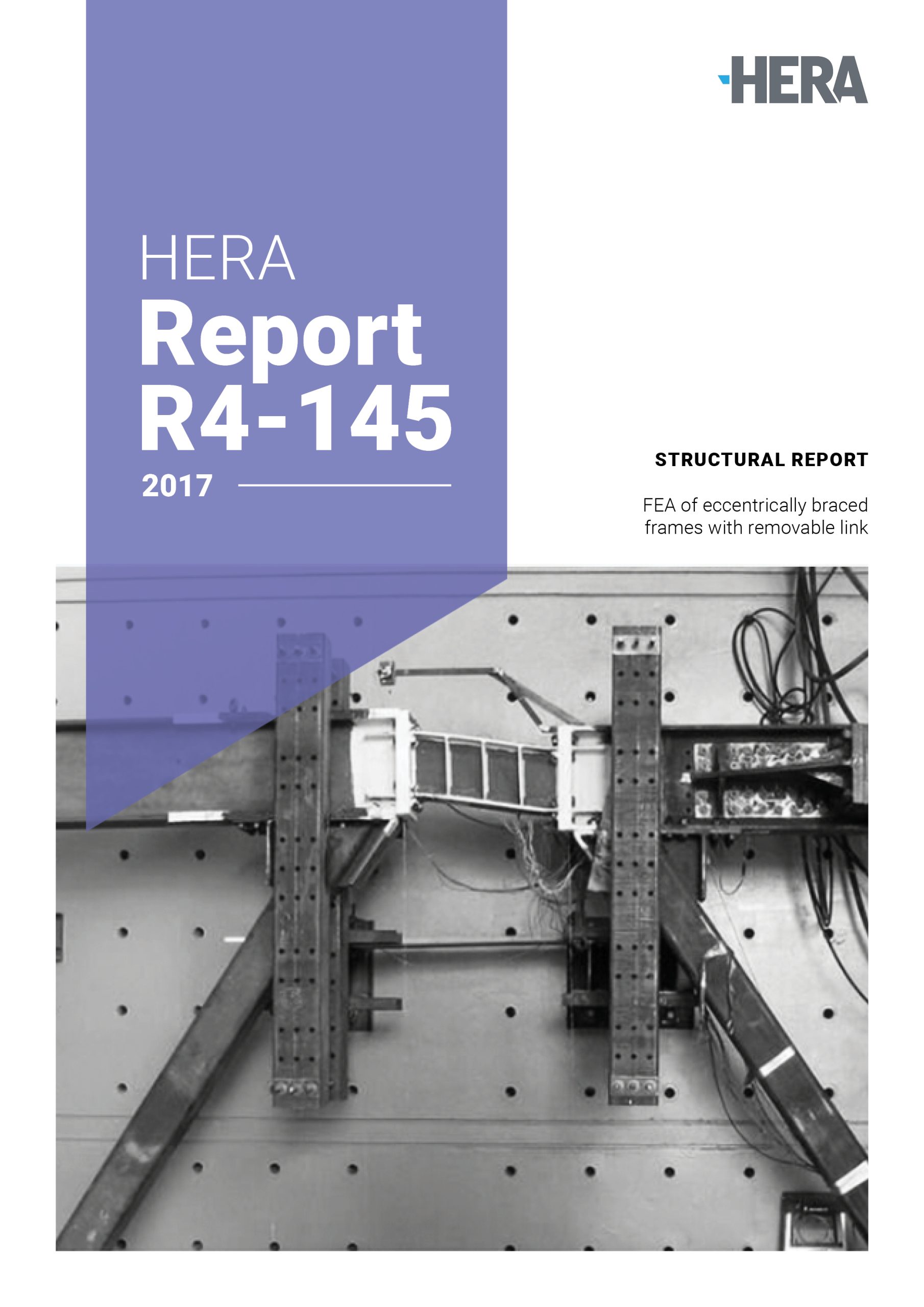 HERA R4-145: Finite element analysis of eccentrically braced frames with removable link