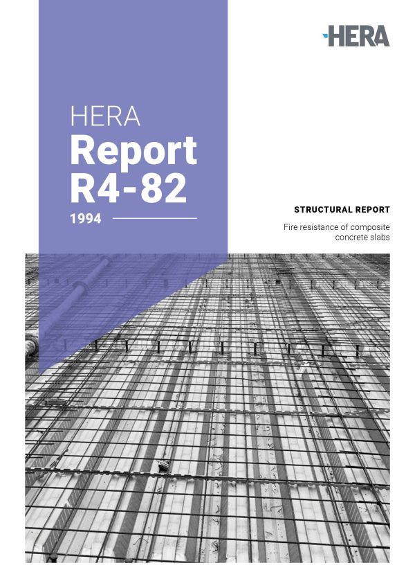HERA R4-82: Calculation of the design fire resistance of composite concrete slabs with profiled steel sheet under fire emergency condition