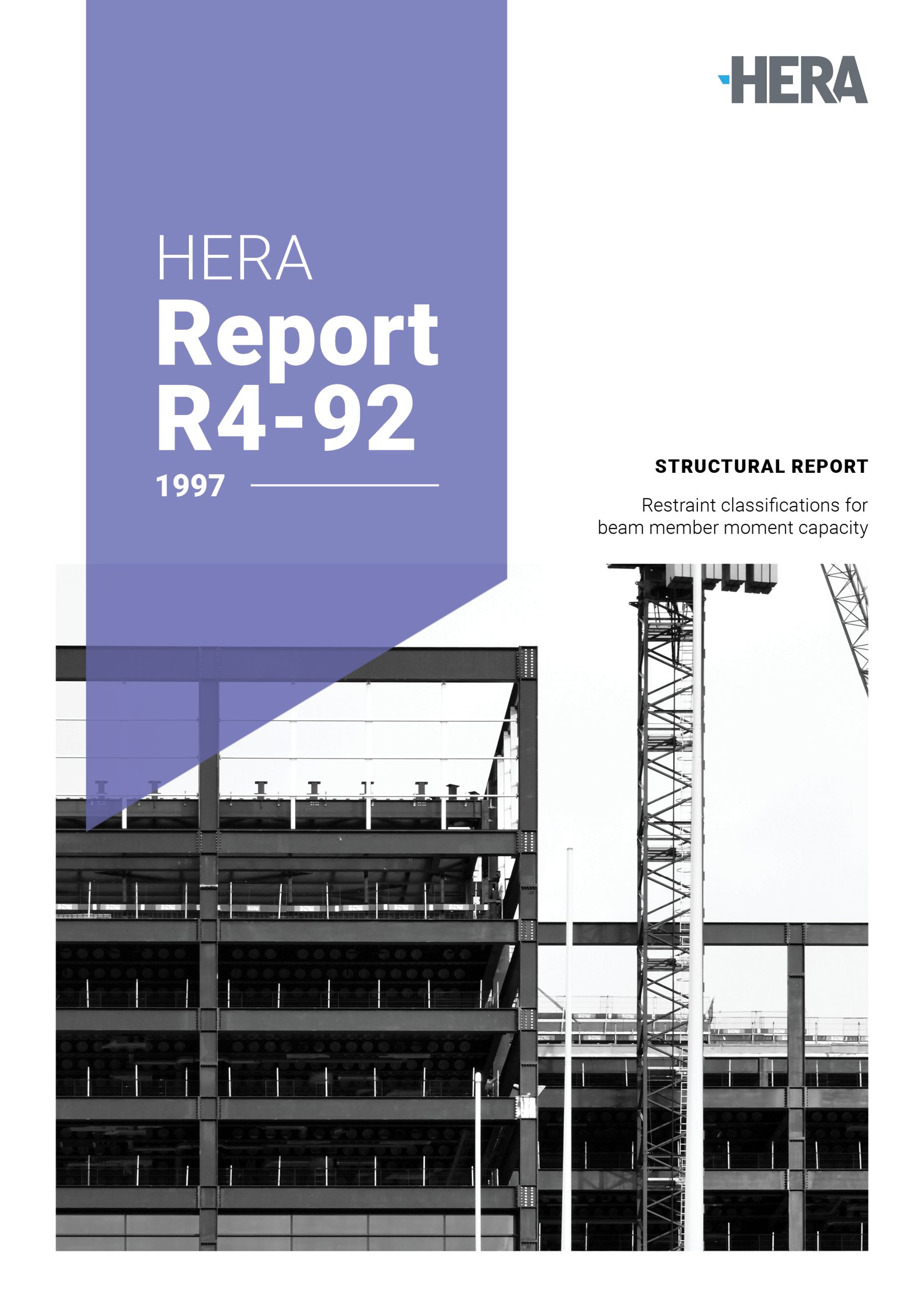 HERA R4-92: Restraint classifications for beam member moment capacity determination to NZS 3404