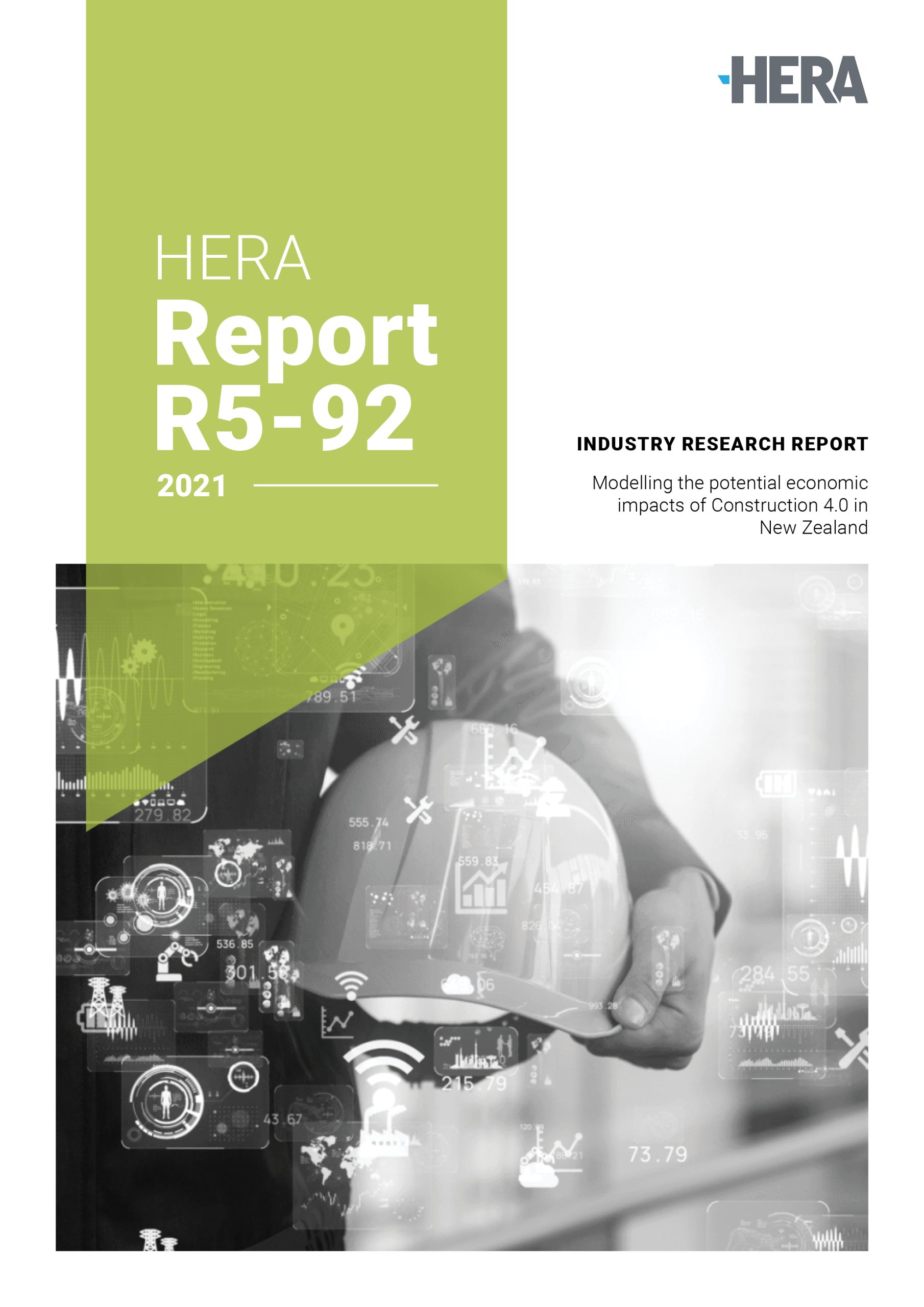 HERA Report R5-92: Modelling the potential economic impacts of Construction 4.0 in Aotearoa New Zealand