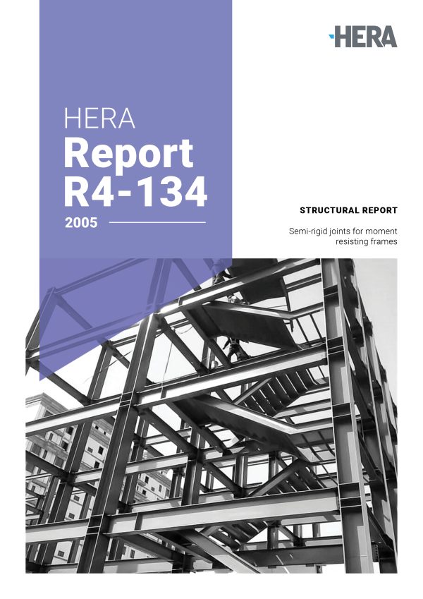 HERA R4-134: Semi-rigid joints for moment resisting steel framed seismic resisting systems